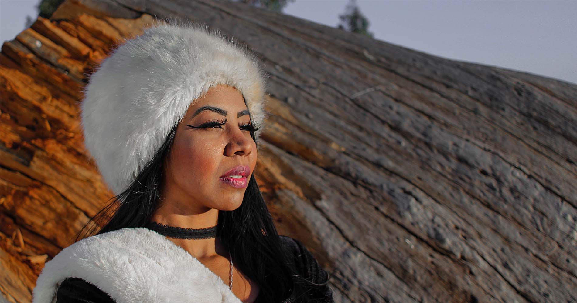 Saleha Maharaj outdoor photoshoot